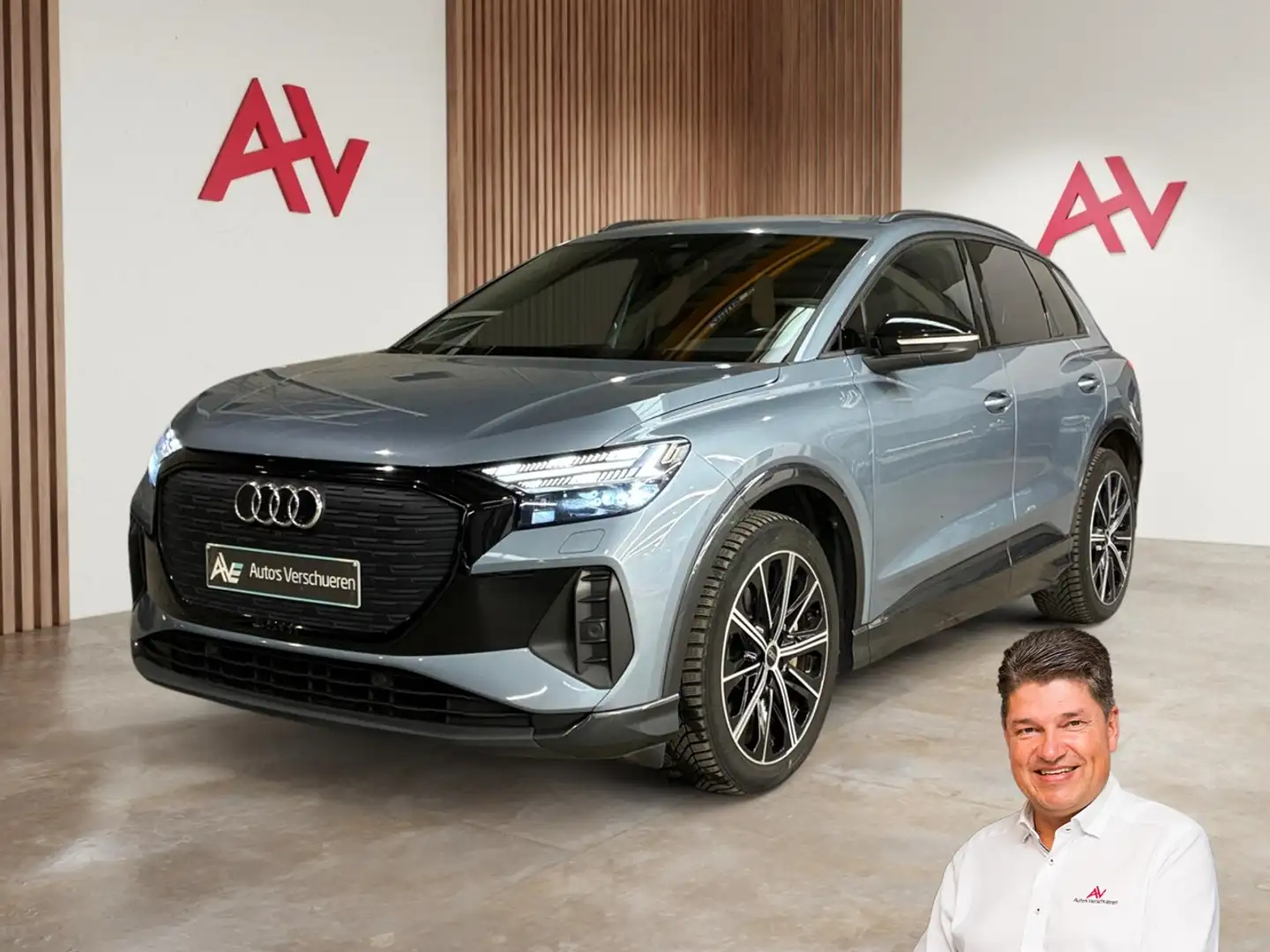 Audi Q4 e-tron 45 Quattro Advanced 82kWh ** ACC | Matrix LED |... Grijs - 1