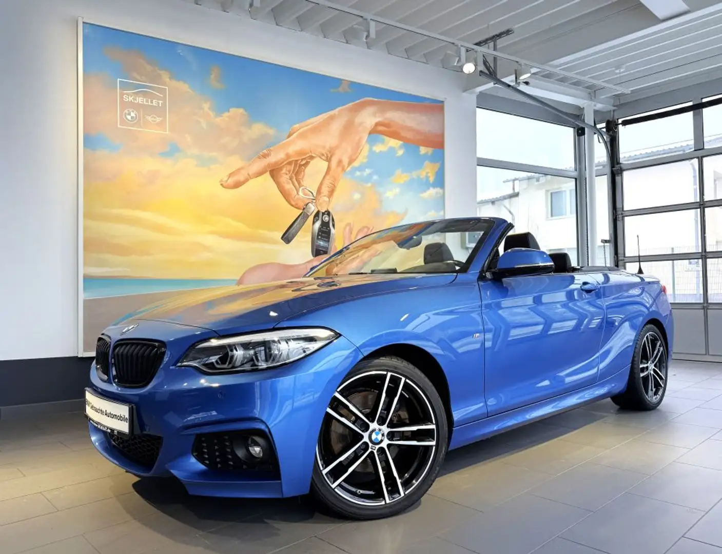 BMW 220 220d Cabrio Aut. M Sport Blau - 1