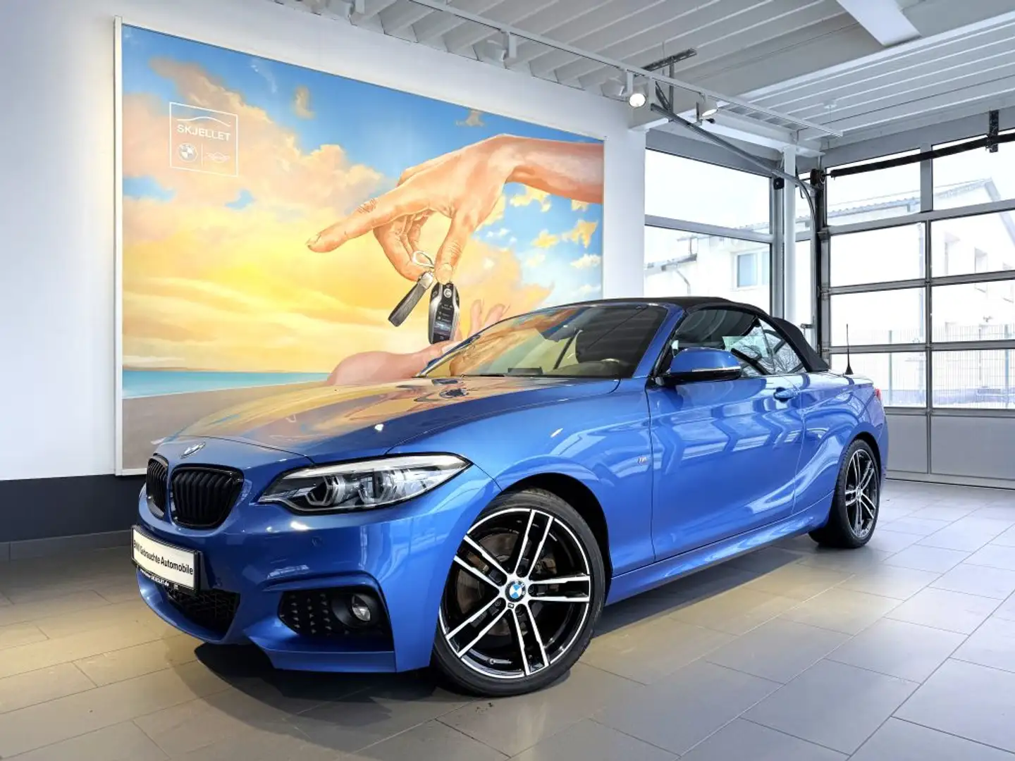BMW 220 220d Cabrio Aut. M Sport Blau - 2