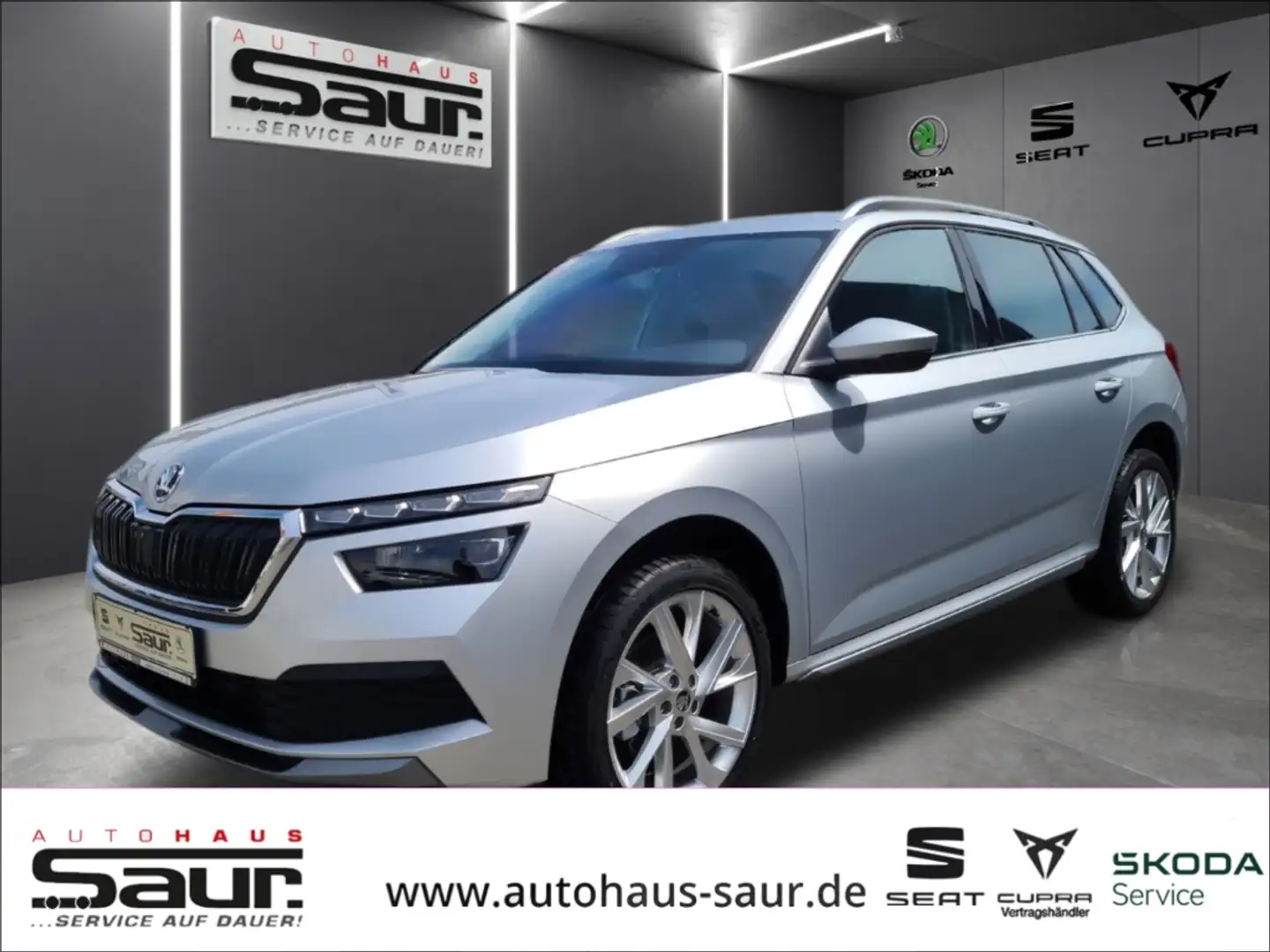 Skoda Kamiq Style 1.0 TSI VOLL LED SMART LINK KESSY SHZ PDC KL Silber - 1