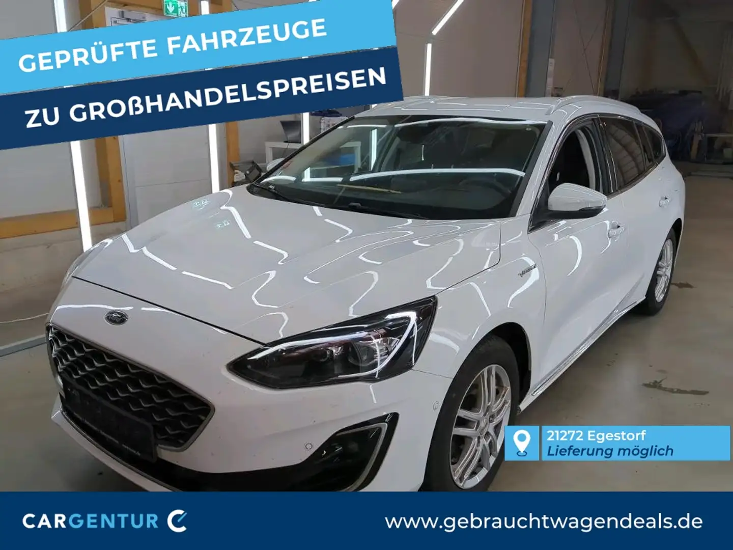 Ford Focus 2.0 EcoBlue Vignale S/S AHK SpoSi StHz Weiß - 1