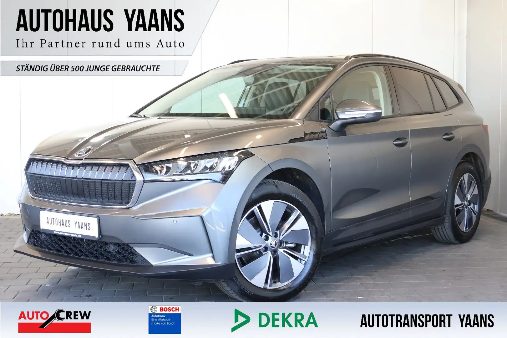 Skoda Enyaq 60 Loft WÄRMEPUMPE+ACC+KEY+LED+KAM+PANO Grau - 1