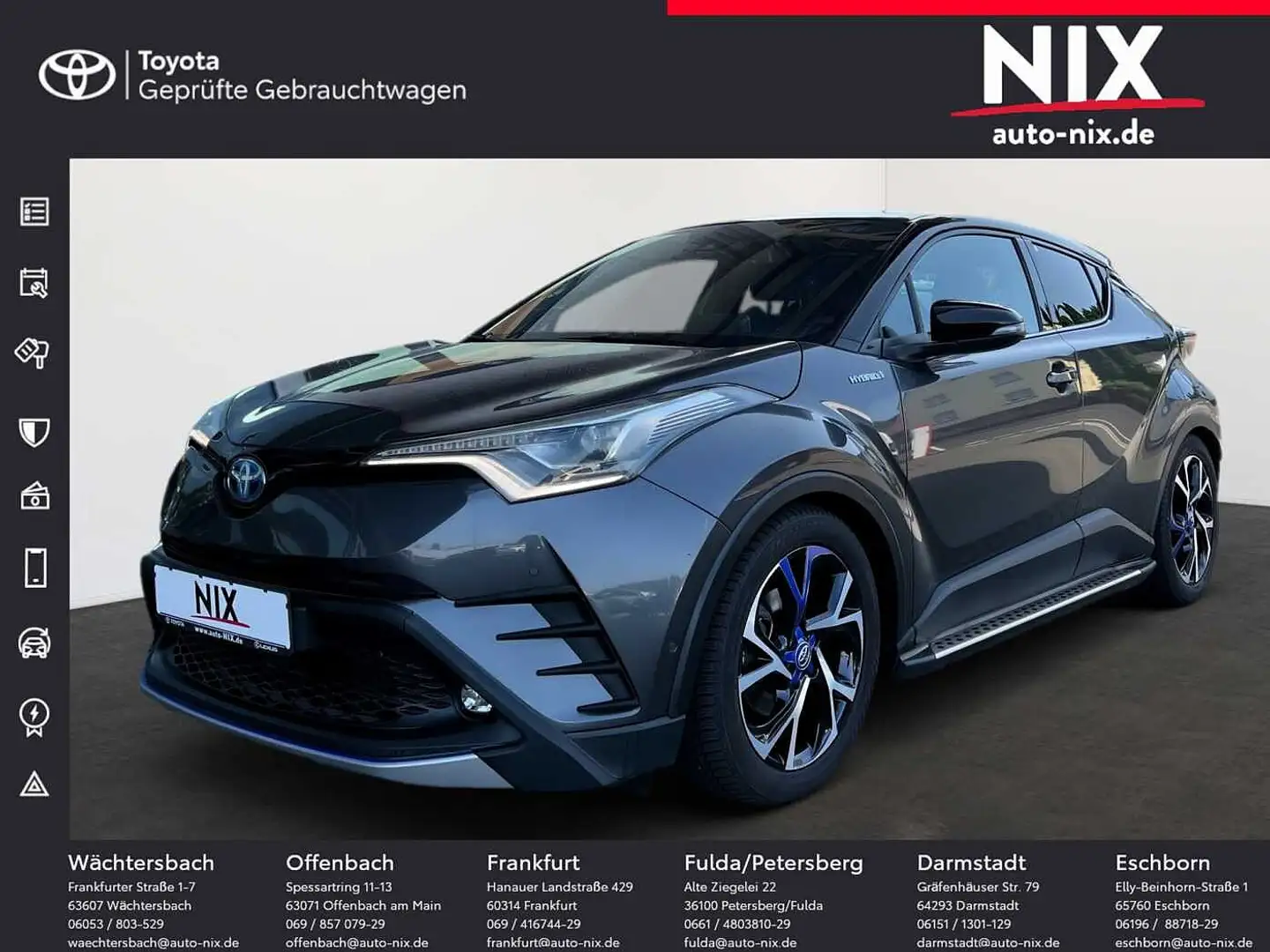 Toyota C-HR 1.8 Hybrid Style Selection TIEFERLEGUNG Grau - 1