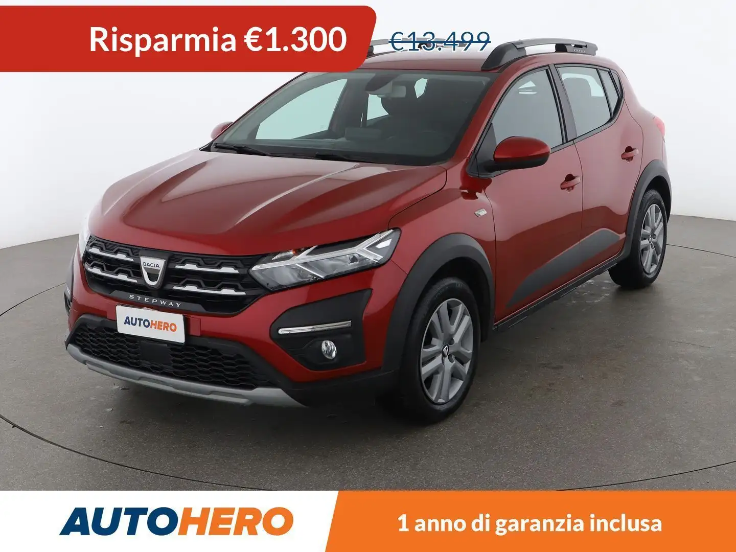Dacia Sandero 1.0 TCe Stepway Comfort 90 CV Rosso - 1