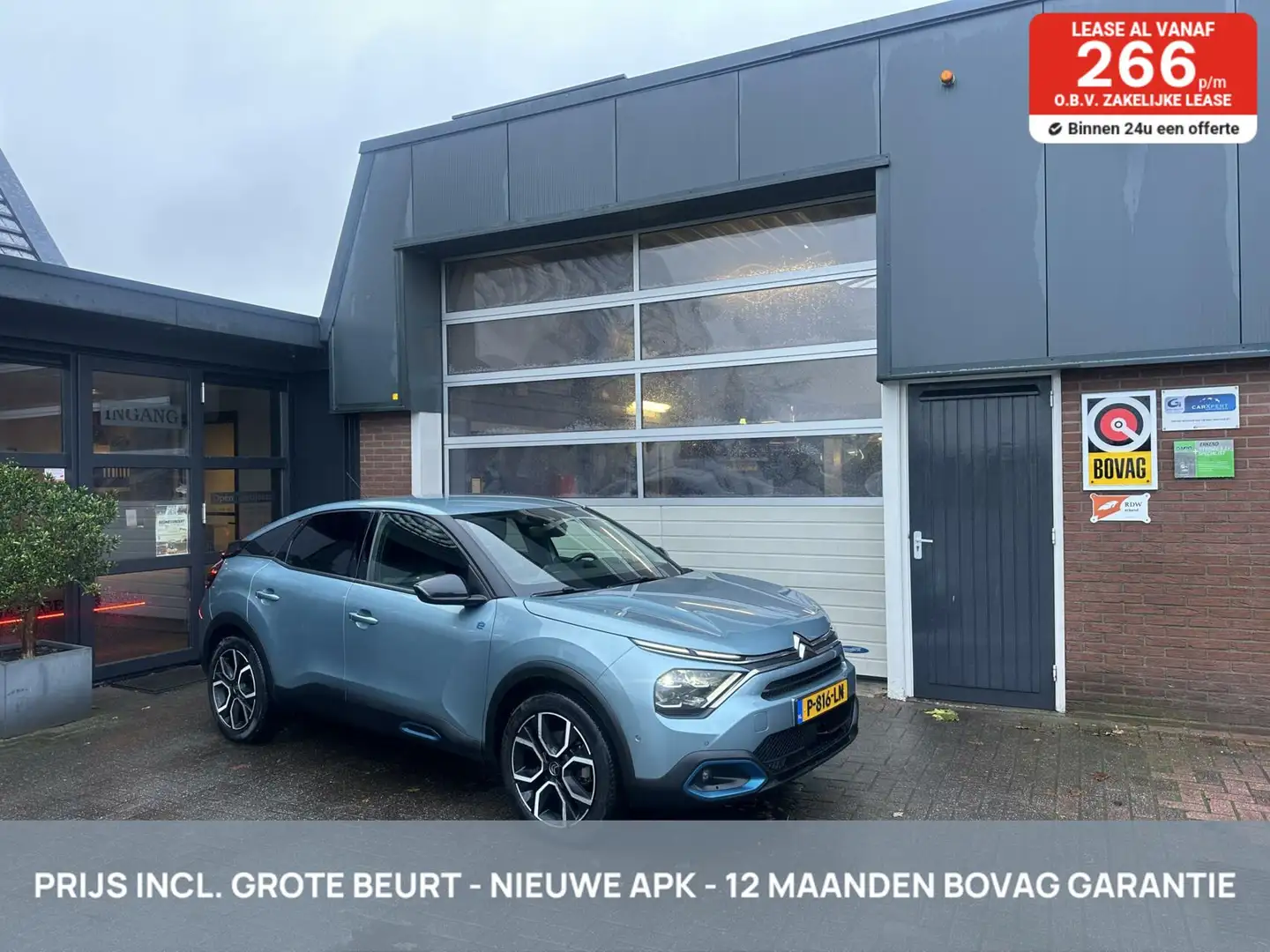 Citroen E-C4 Electric 50 kWh HEAD-UP/KEYLESS/CARPLAY *ALL-IN PRIJS* Grijs - 1