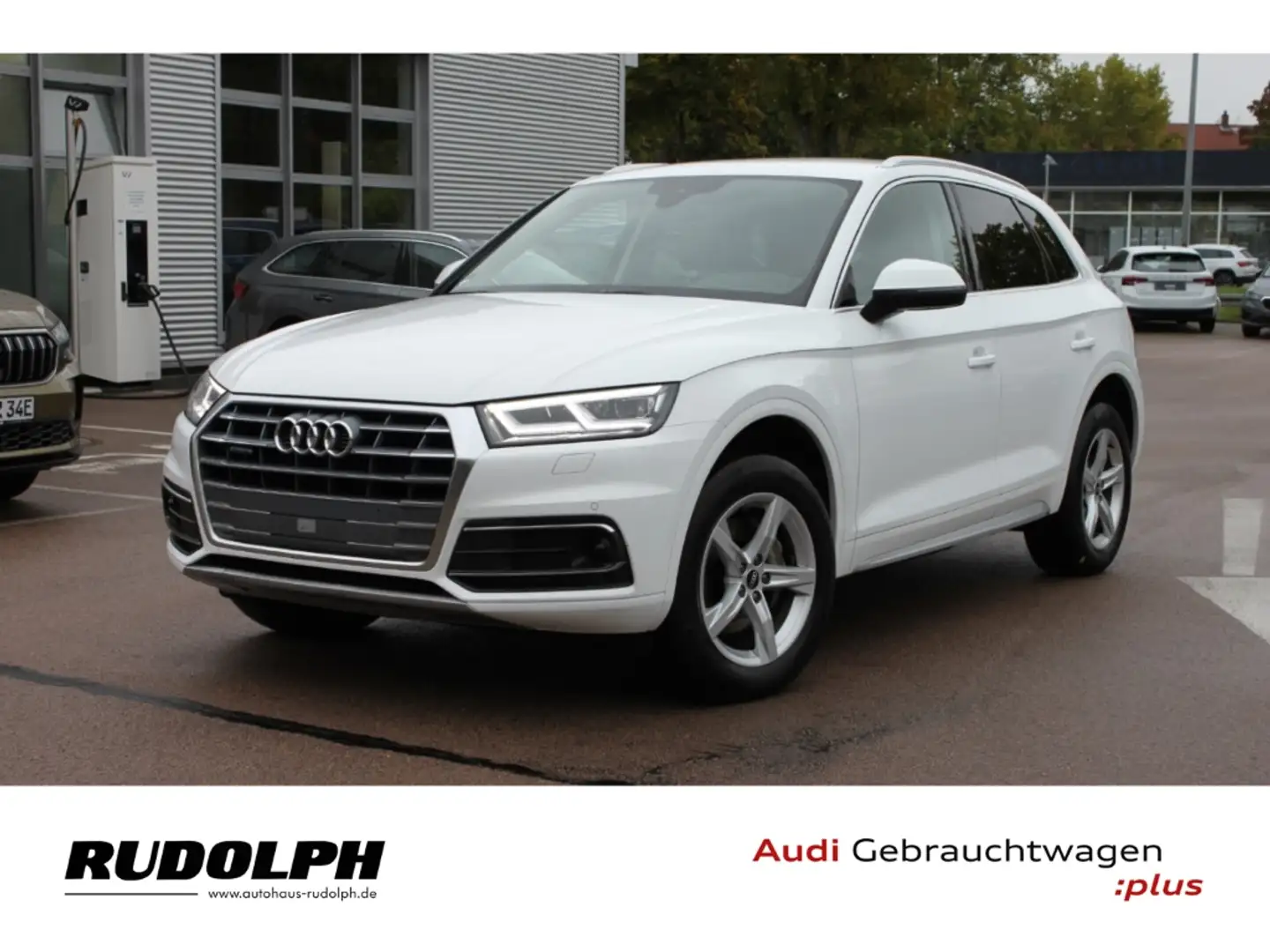 Audi Q5 40 TDI quattro sport ACC LED Navi AHK Rückfahrkam. Weiß - 1