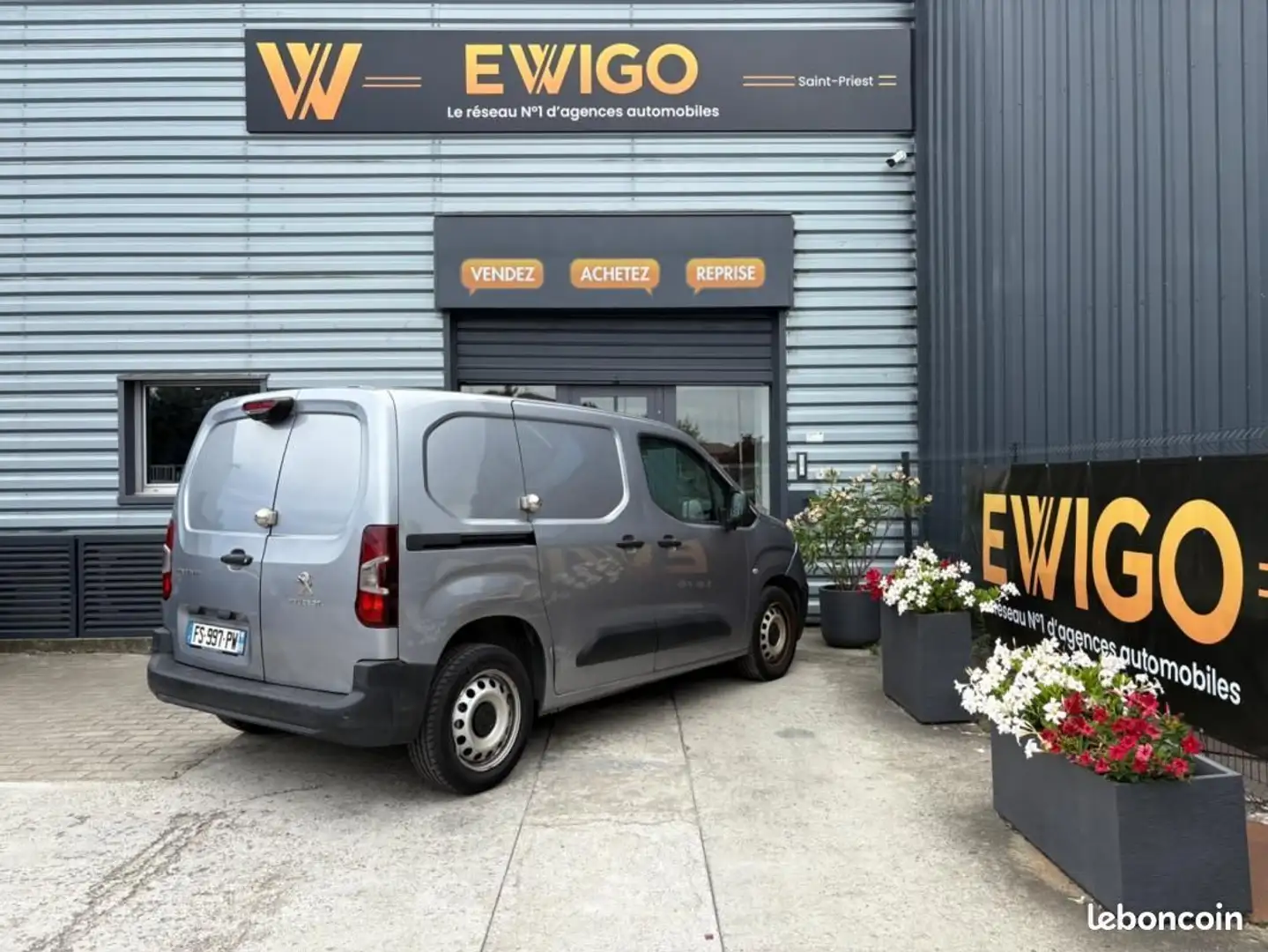 Peugeot Partner VU FOURGON 1.5 BLUEHDI 130 1000KG L1 M GRIP EAT BV Gris - 2