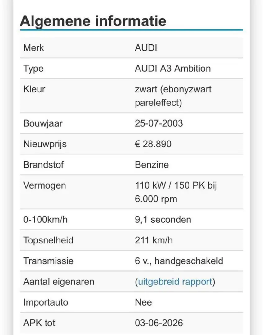 Audi A3 A3 2.0 FSI Ambition Black - 2