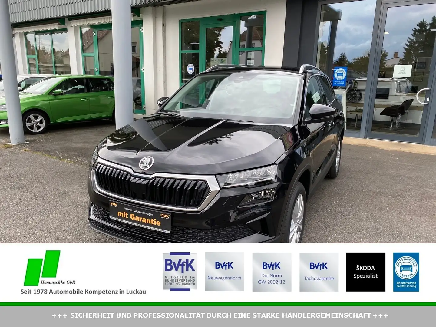Skoda Karoq Karoq 1.5 TSI DSG Top Selection AHK/ACC/BWSS/RFK Schwarz - 1