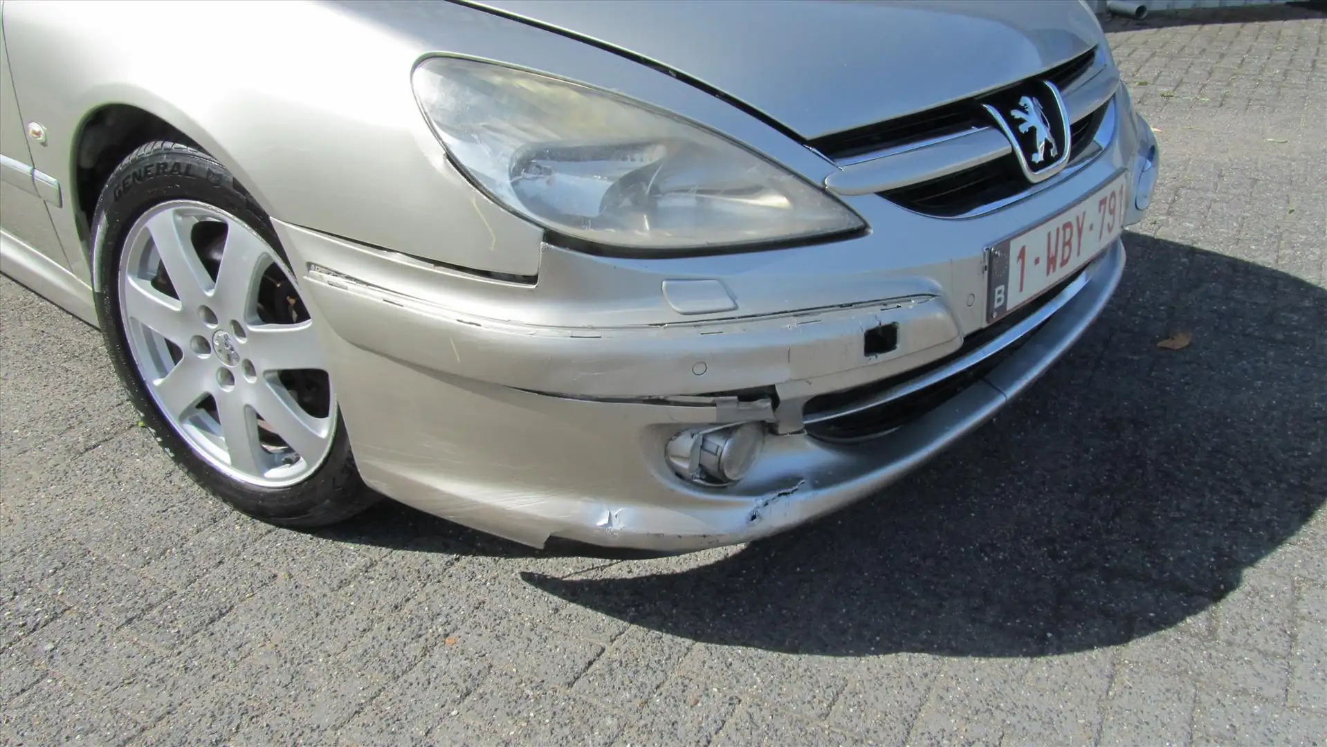 Peugeot 607 2.2 HDI 16V AUT GEEN ORIGINELE PAPIEREN, BELGISCHE Argent - 2