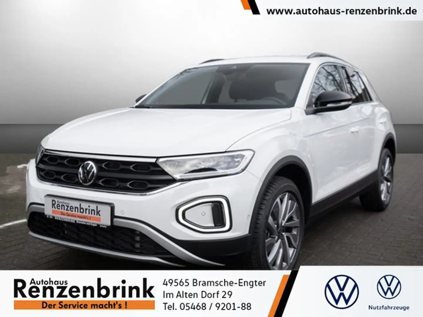 Volkswagen T-Roc Goal TDI DSG AHK ACC Navi Kamera Plus-Paket Weiß - 1