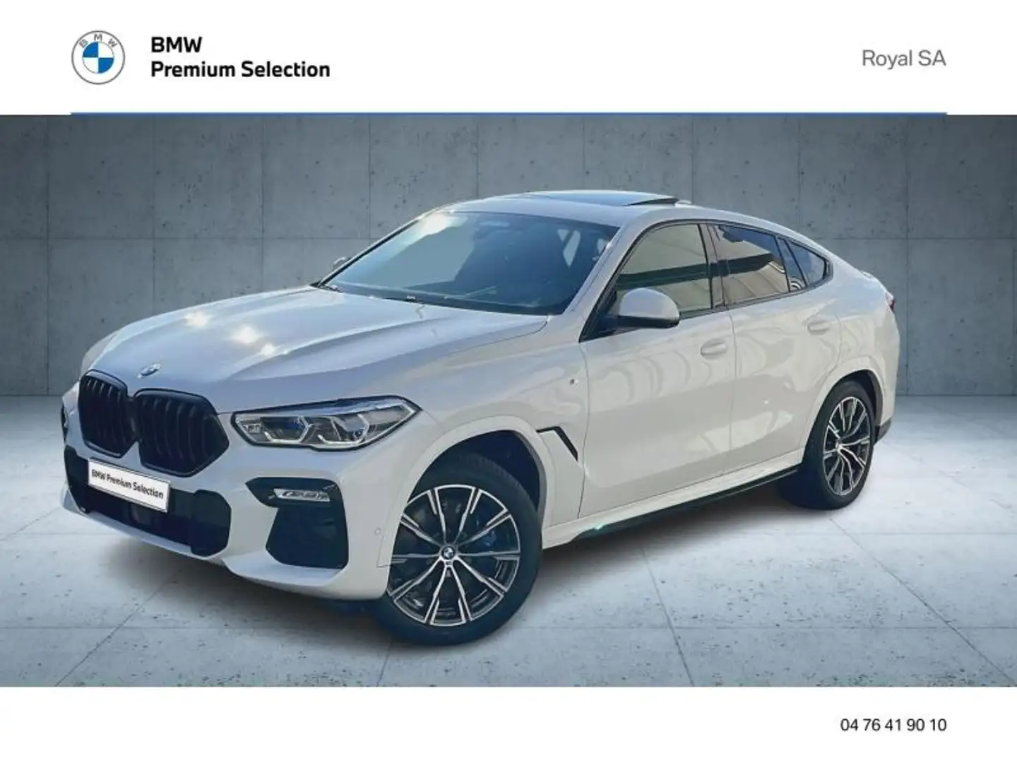 BMW X6 xDrive 30dA 265ch M Sport Blanc - 1