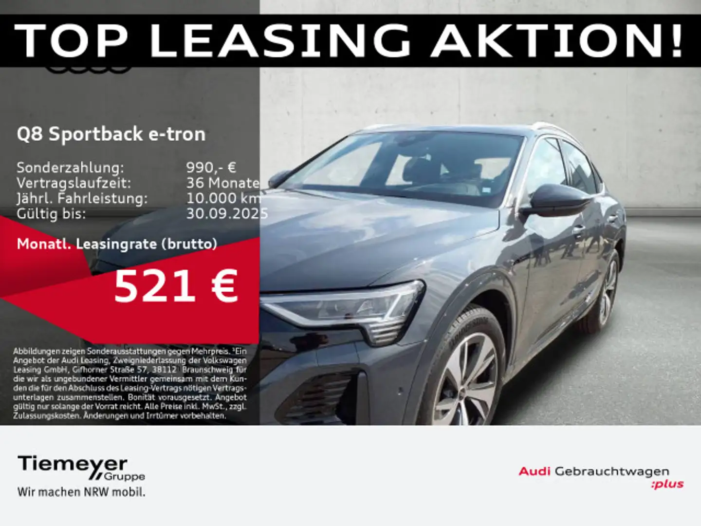 Audi Q8 e-tron 55 Q 2x S LINE DIGIT-MATRIX Grau - 1
