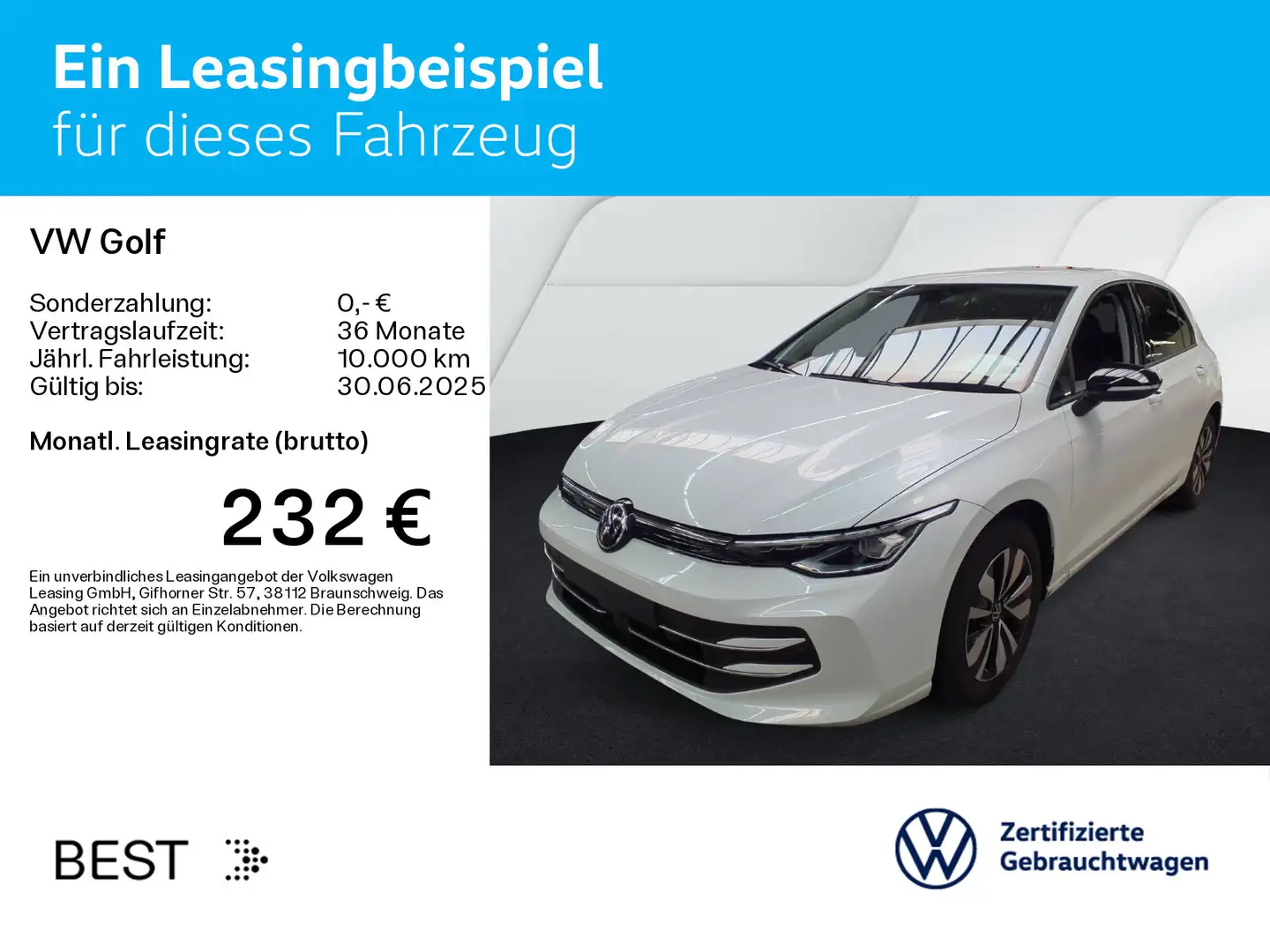 Volkswagen Golf VIII 2.0 TDI DSG GOAL*LED*AHK*KAMERA*NAVI*K Weiß - 2