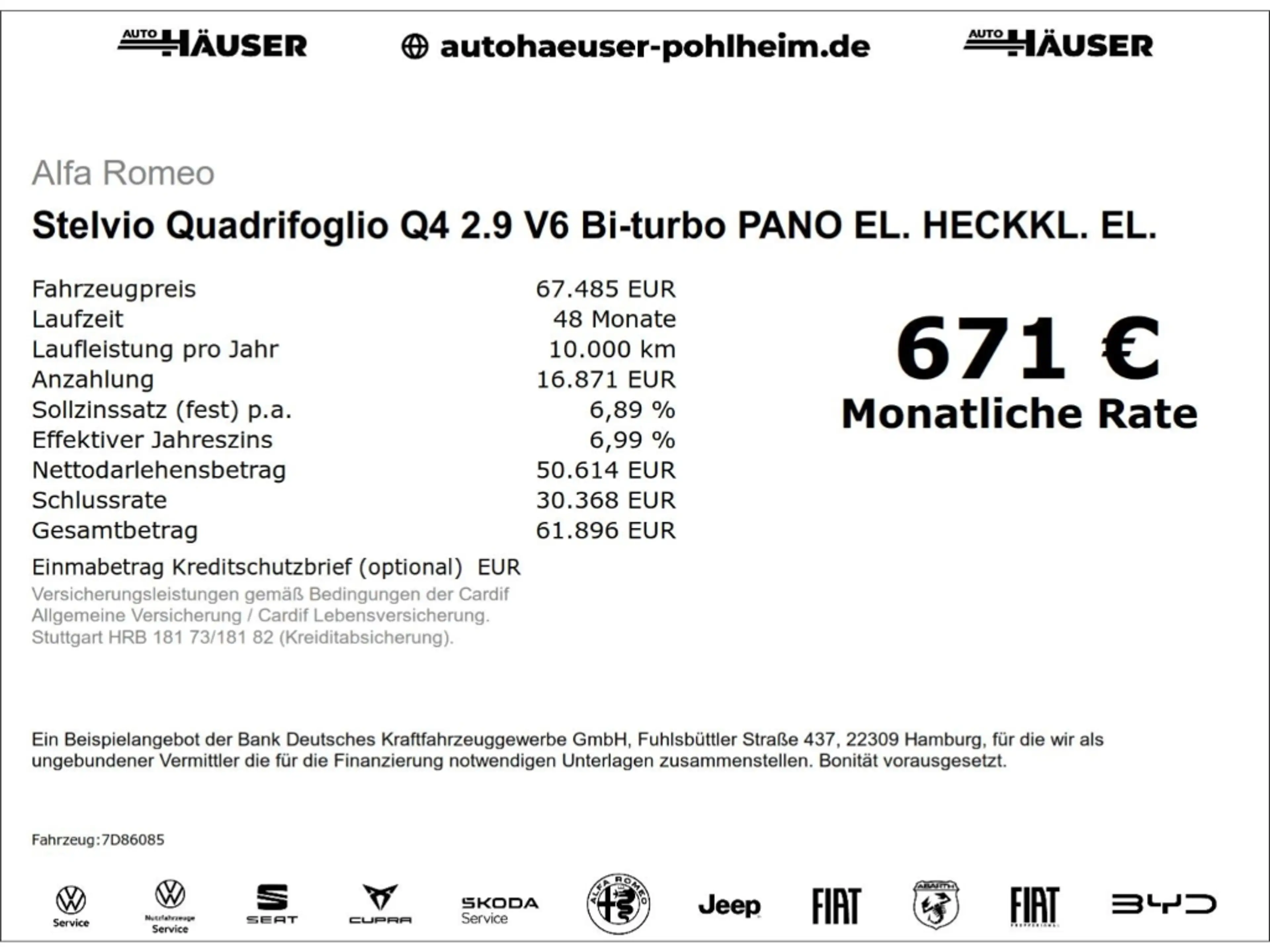Alfa Romeo Stelvio Quadrifoglio Q4 2.9 V6 Bi-turbo PANO EL. HECKKL. E — photo 2
