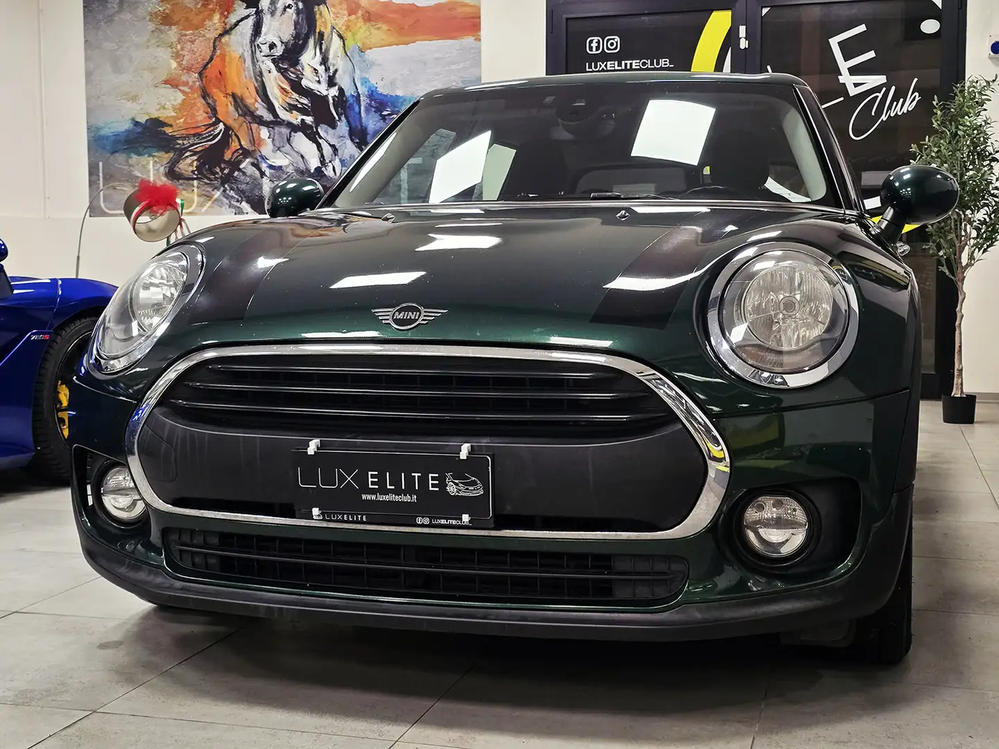 MINI One D Clubman 1.5 116CV VERDE INGLESE_KEYLESS_START STOP_TOP!! Vert - 1