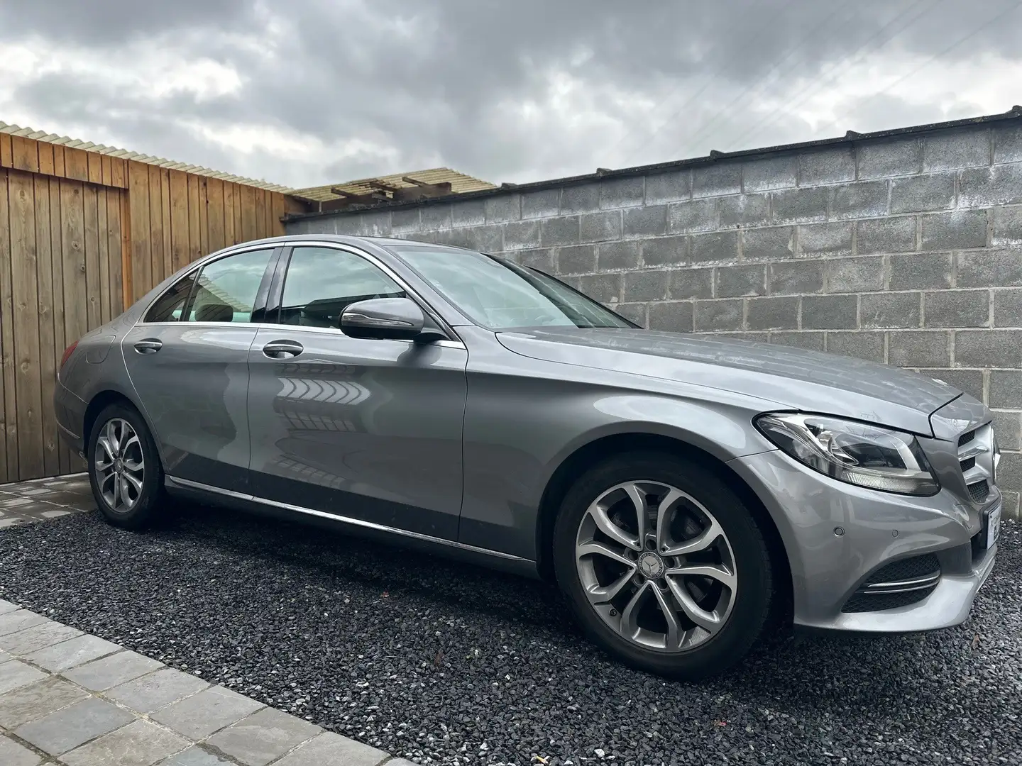Mercedes-Benz C 220 d Automaat Led Navi Leder BT Pdc 360 Camera Silber - 1