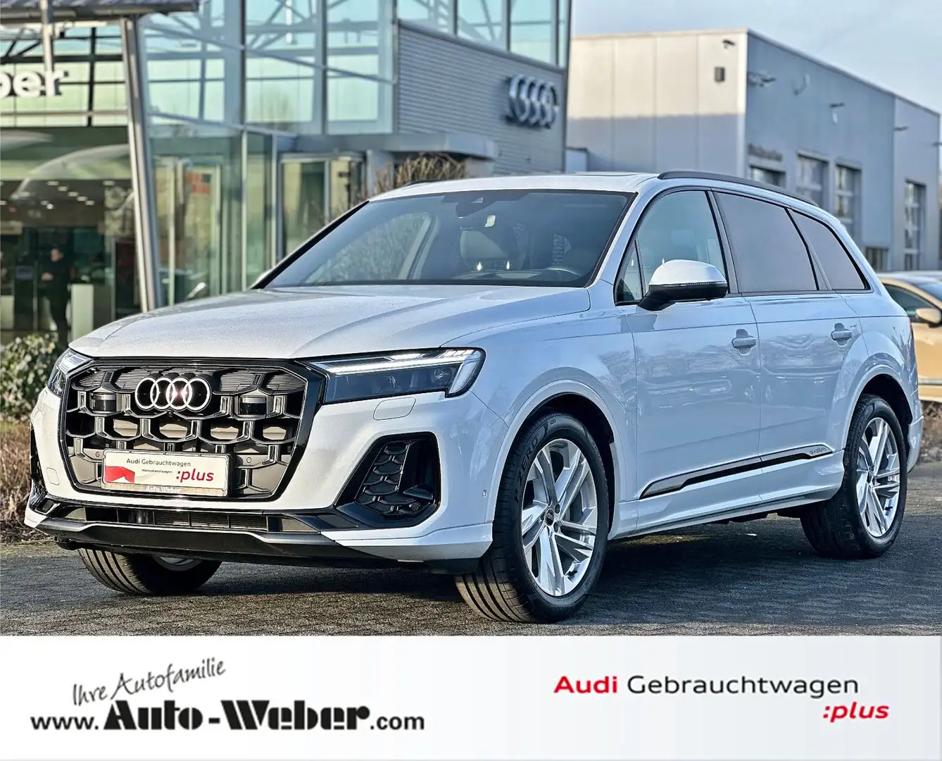 Audi Q7 50TDI qu S LINE BLACK PANO MEMORY AHK 360° VC Weiß - 1