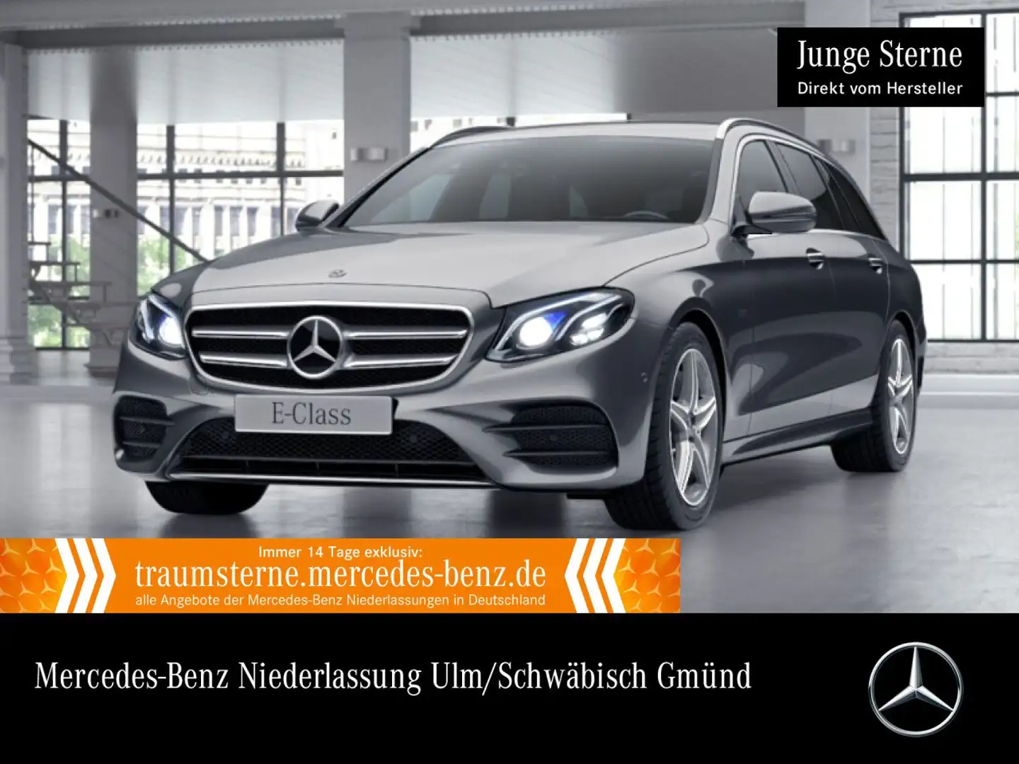 Mercedes-Benz E 300 de T AMG+AHK+MULTIBEAM+FAHRASS+KAMERA+9G Grijs - 1