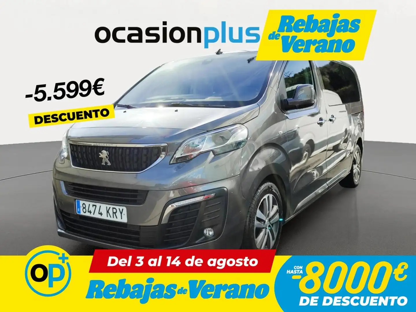 Peugeot Traveller 2.0BlueHDI Allure Standard EAT6 180 Gris - 1