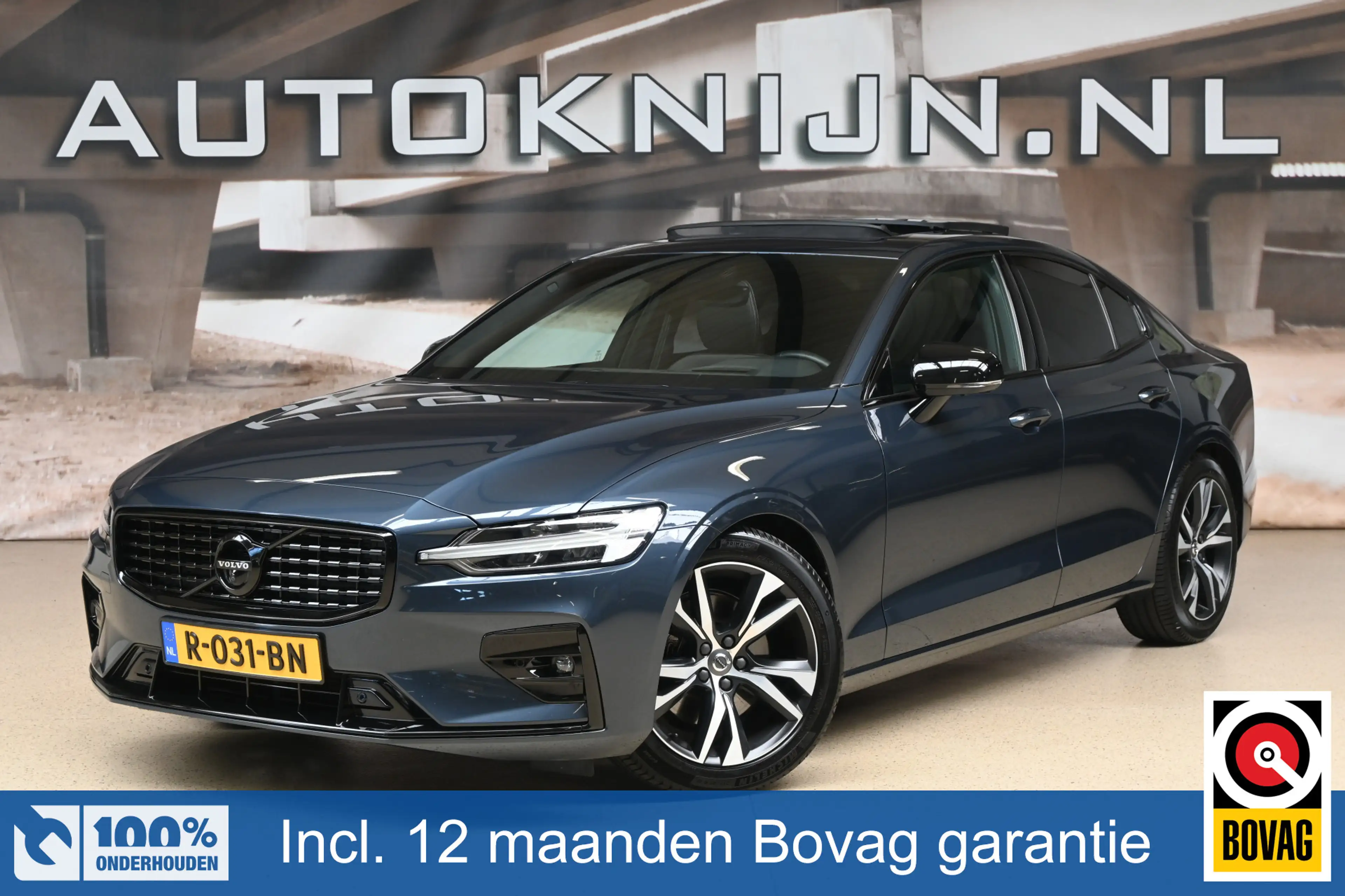 Volvo S60 2.0 B4 198pk R-Design / Plus Dark | 360° | Pano |