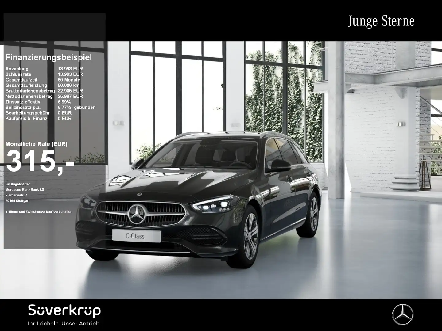Mercedes-Benz C 300 d T AVANTGARDE SPUR AHK KAMERA PDC SHZ Grau - 1
