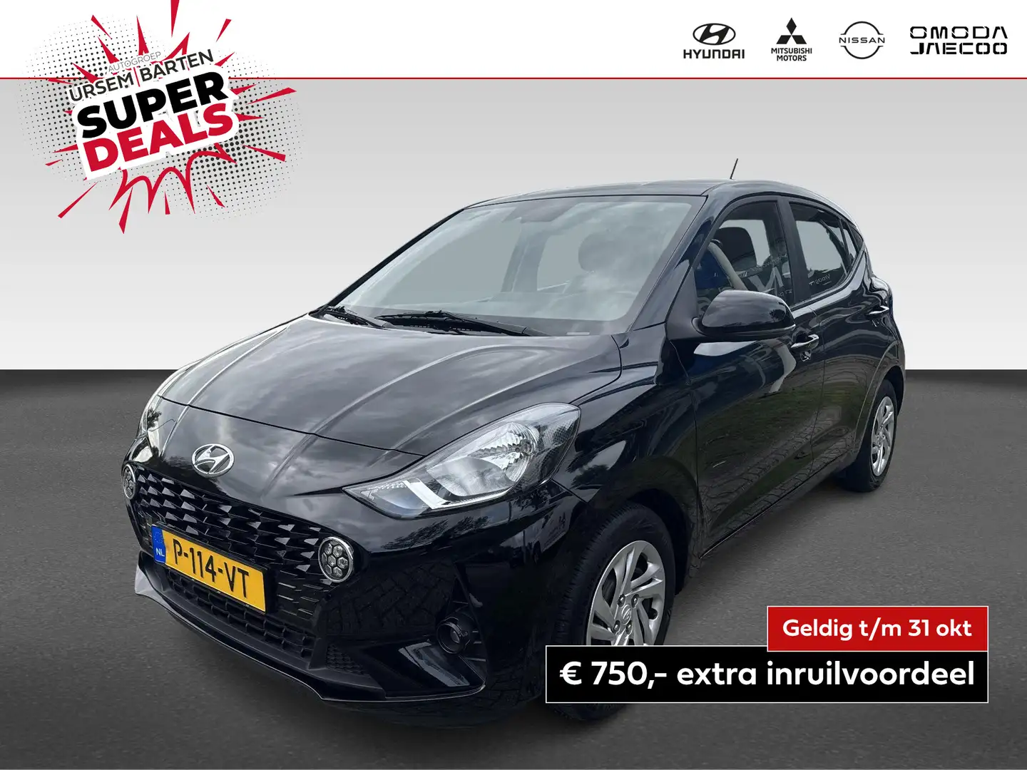 Hyundai i10 1.0 Comfort  | Apple Carplay/Android Auto | airco Noir - 1