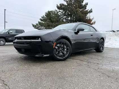 Black 2026 Dodge Charger Daytona Daytona Scat Pack Plus Coupe AWD Coupe All-Wheel Drive 8-Speed Automatic