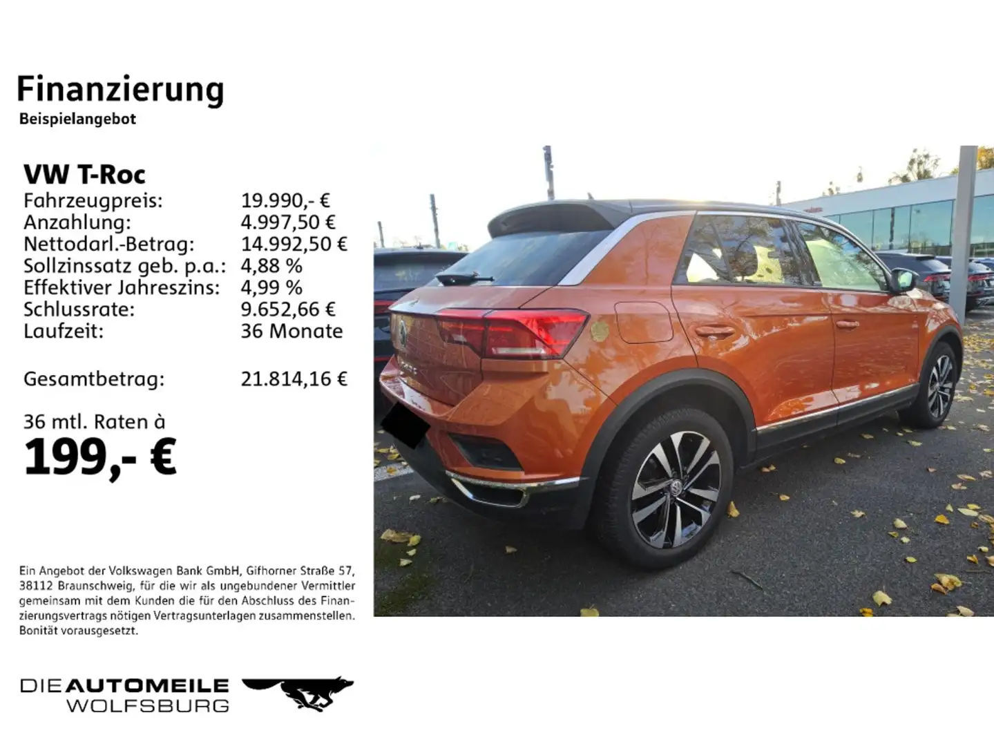 Volkswagen T-Roc 1.5 TSI United Orange - 2