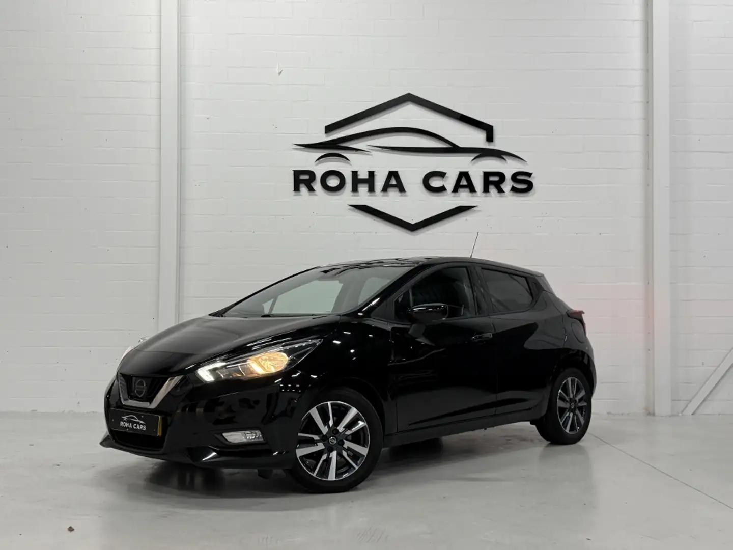 Nissan Micra 1.0 IG-T N-Connecta *Cruise*Camera*Scherm* Zwart - 1