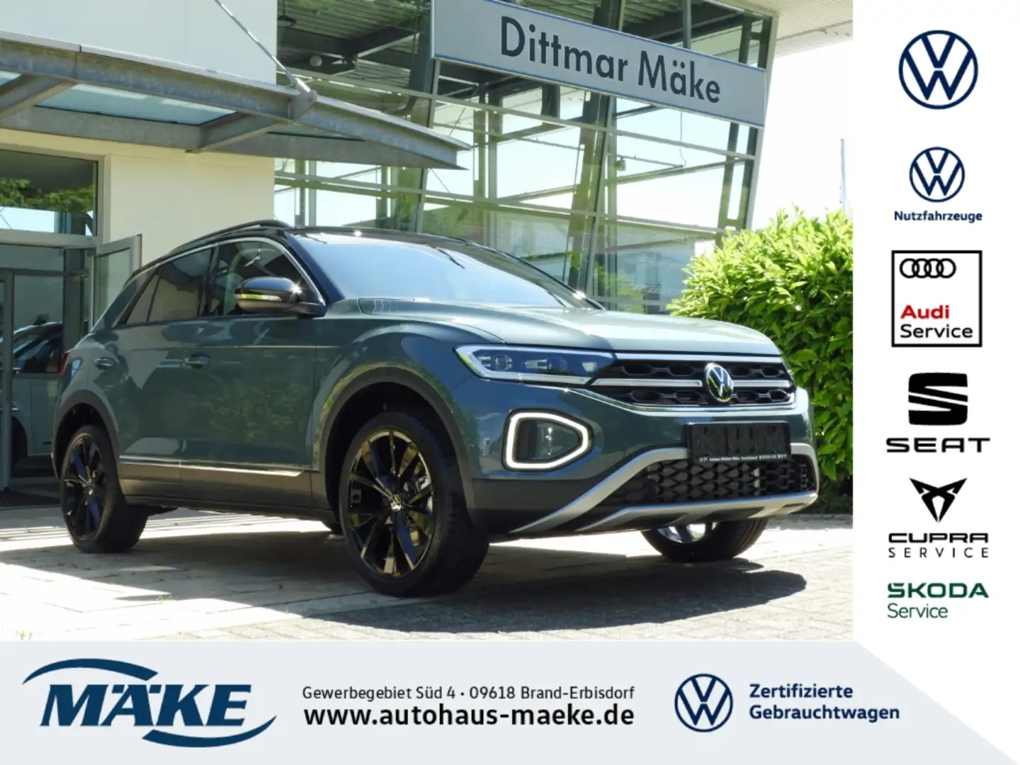 Volkswagen T-Roc Style 2.0 TDI 4MOTION DSG AHZV IQ.L NAV 19'' Blau - 1