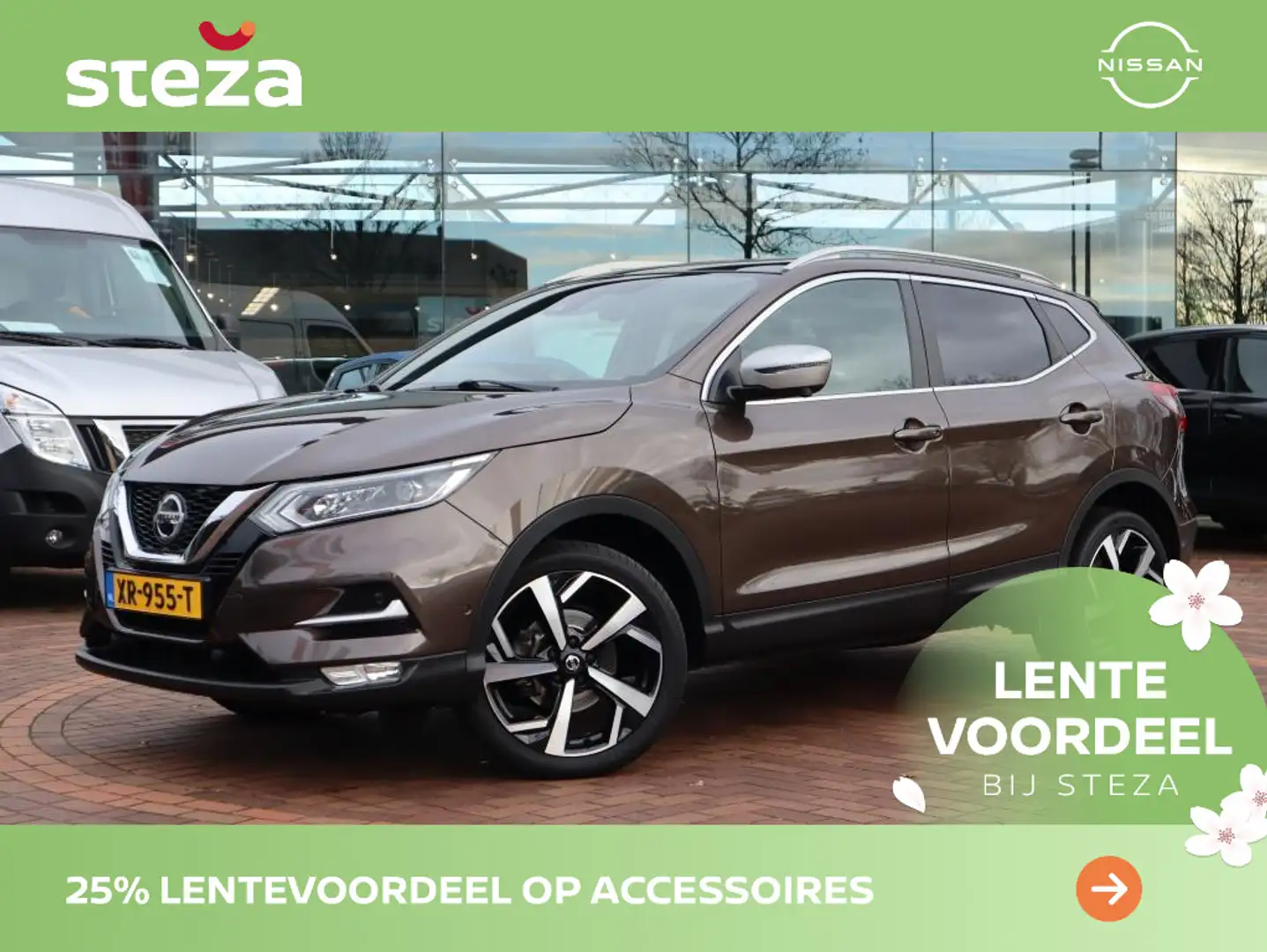 Nissan Qashqai 1.2 Tekna + / Navigatie / Stoelverwarming / Trekha Bruin - 1