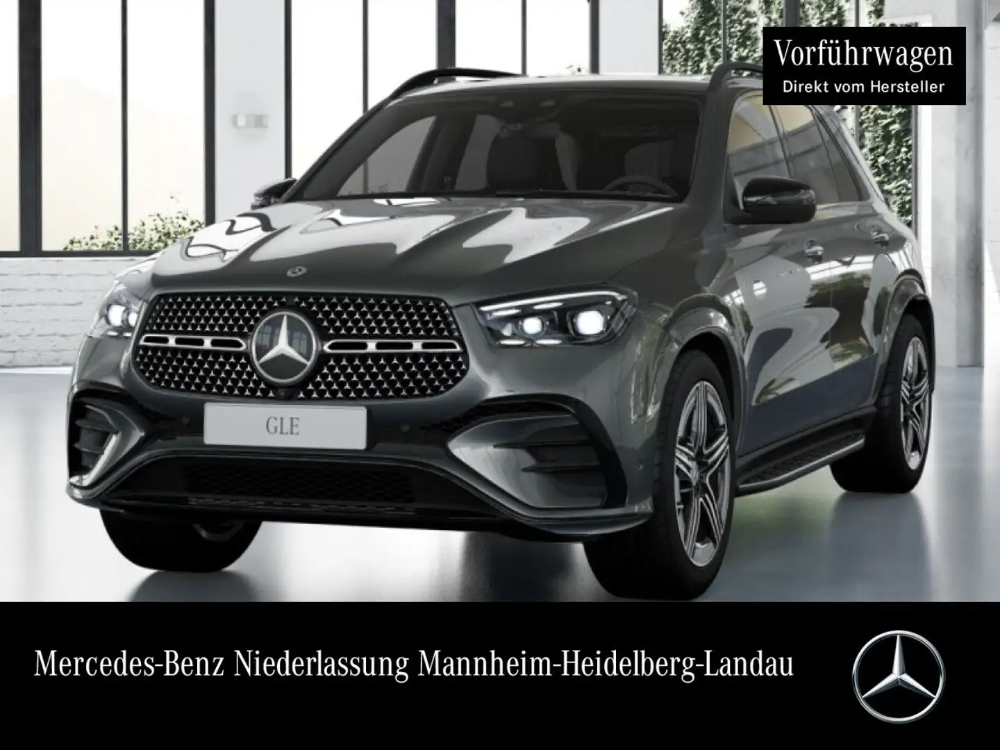 Mercedes-Benz GLE 450 d 4M AMG+NIGHT+PANO+360+AHK+MULTIBEAM+SPUR Grau - 1