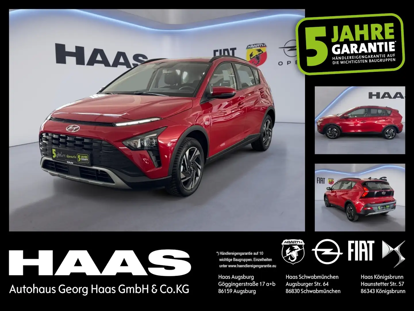 Hyundai BAYON 1.0 T-GDI Klimaanlage, Bluetooth, USB Rot - 1