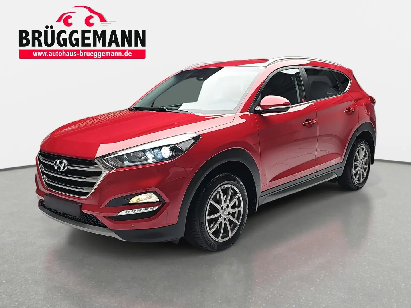 Hyundai TUCSON TUCSON 1.7 CRDI DCT STYLE BLUE 2WD NAVI LED WINTER Czerwony - 1