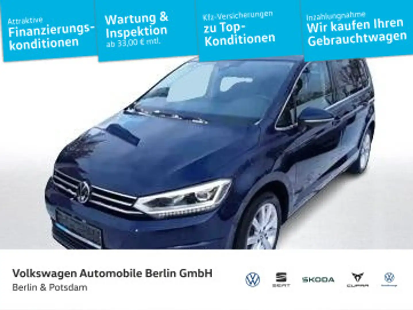 Volkswagen Touran 1.5 TSI Highline Blau - 1