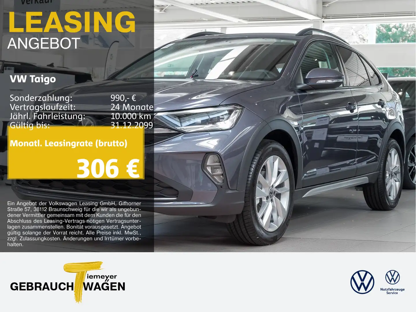 Volkswagen Taigo 1.0 TSI DSG LIFE LM17 IQ.LIGHT PDC+ SITZHZ Grigio - 1