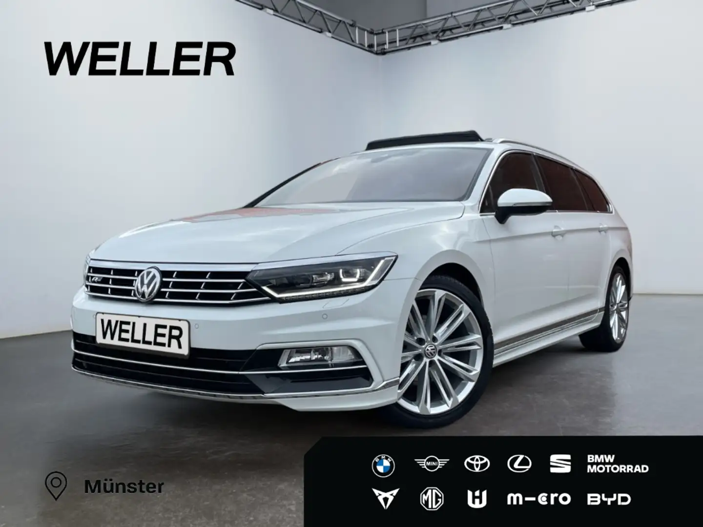 Volkswagen Passat Variant 2.0 TSI DSG R-Line *LED*ACC*Pano*HUD*DYN* Weiß - 1