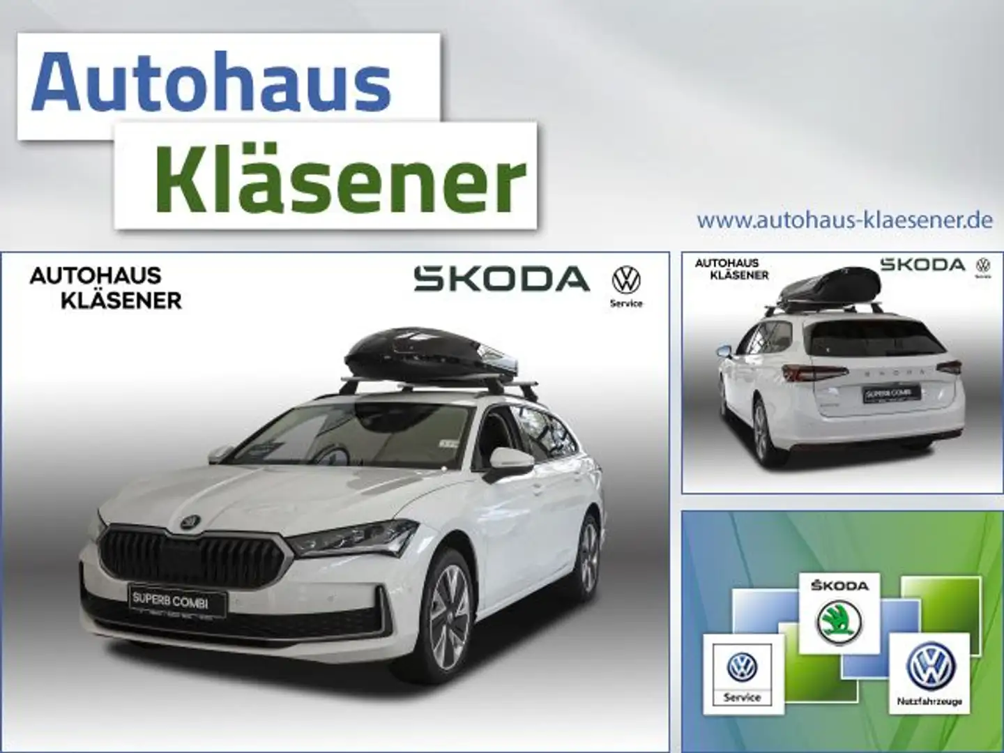 Skoda Superb Combi Selection 2,0 TDI DSG Bluetooth Navi Biały - 1