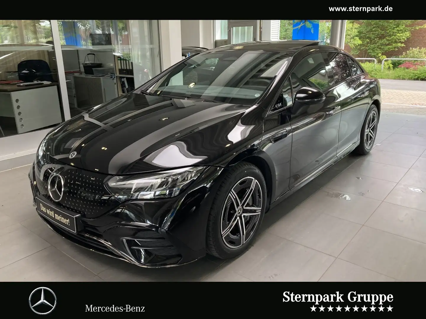 Mercedes-Benz EQE 350 EQE 350+ AMG Pano,AHK,AIRMATIC,HAL4,5°,Burmester Negro - 1