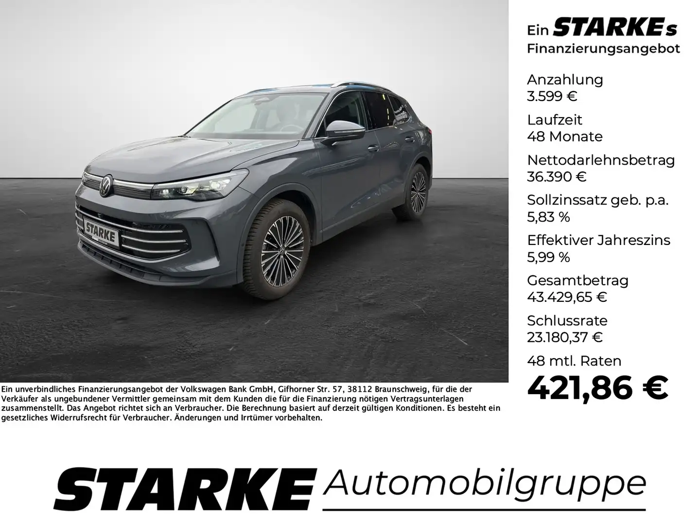 Volkswagen Tiguan 1.5 eTSI DSG Elegance Gris - 1