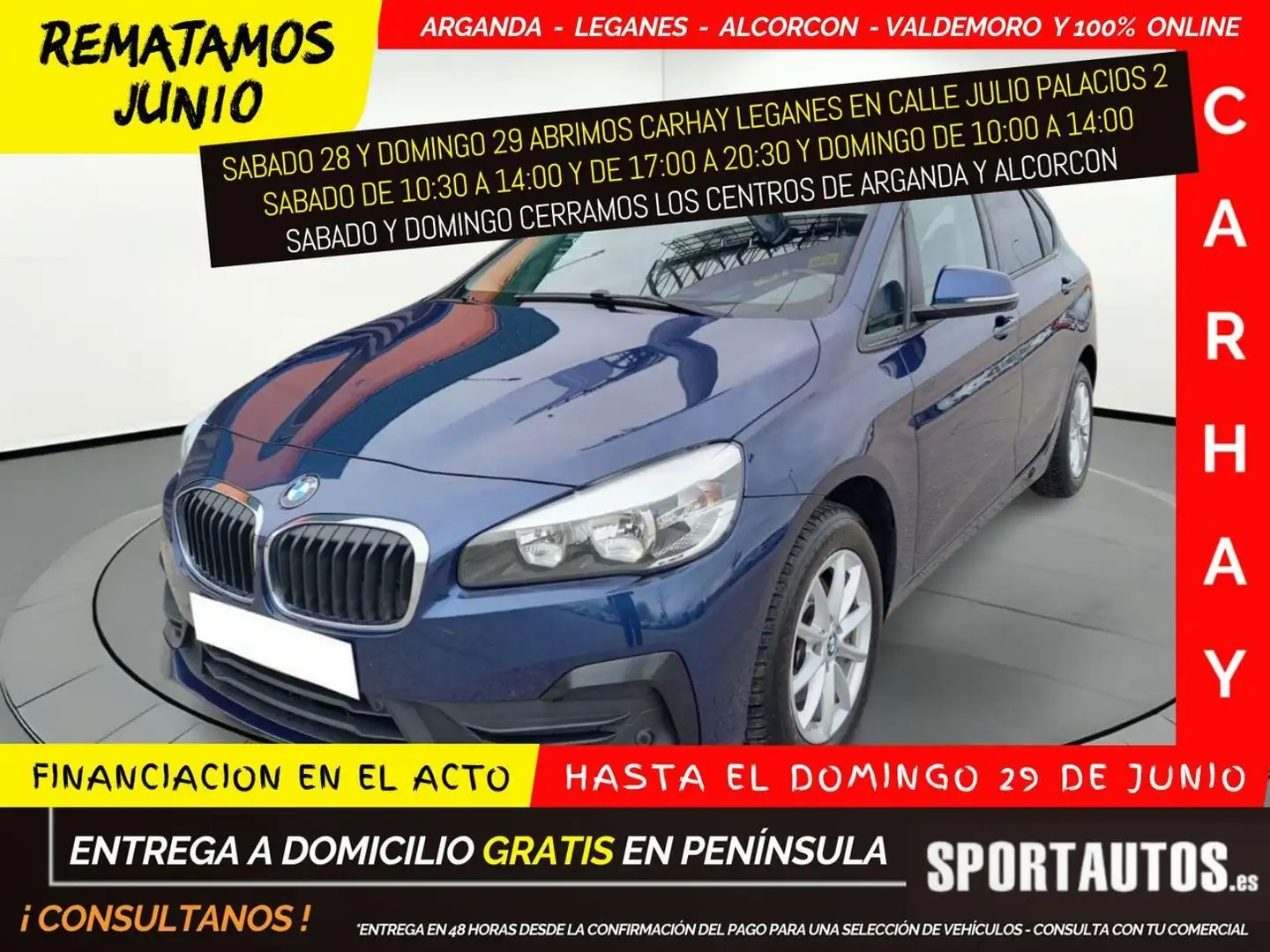 BMW 216 Active Tourer D ADBLUE (EU6D-TEMP) Azul - 1