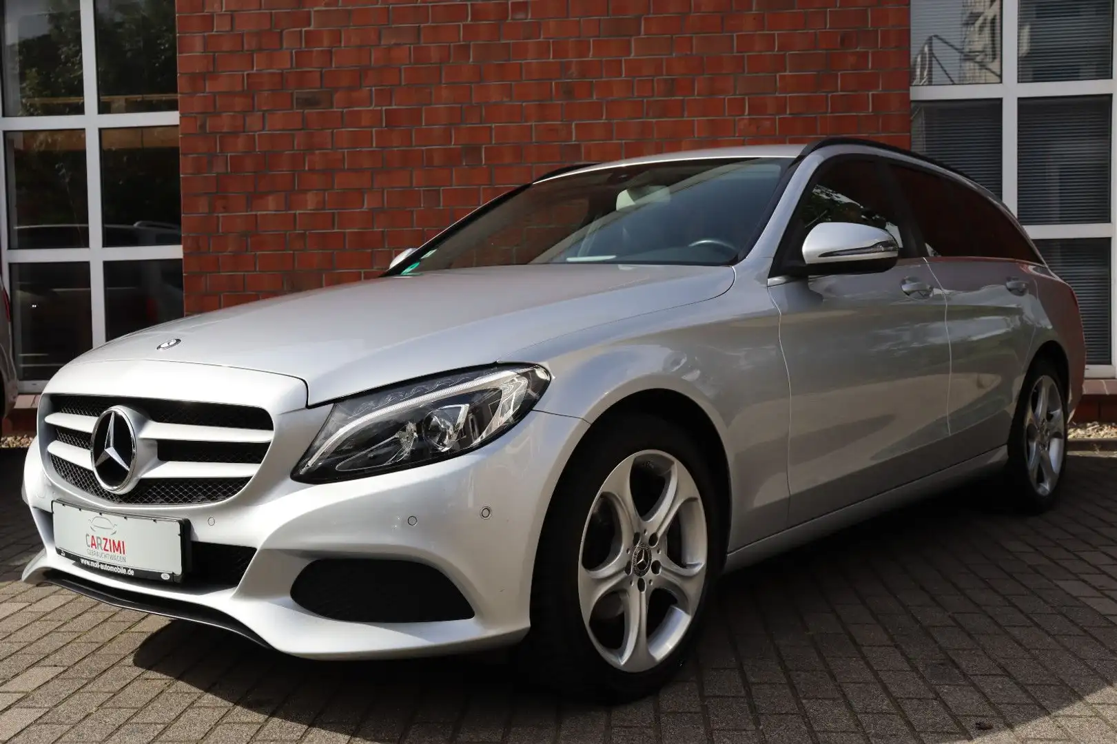 Mercedes-Benz C 200 d T-Modell BlueTec Leder Navi LED Argent - 2