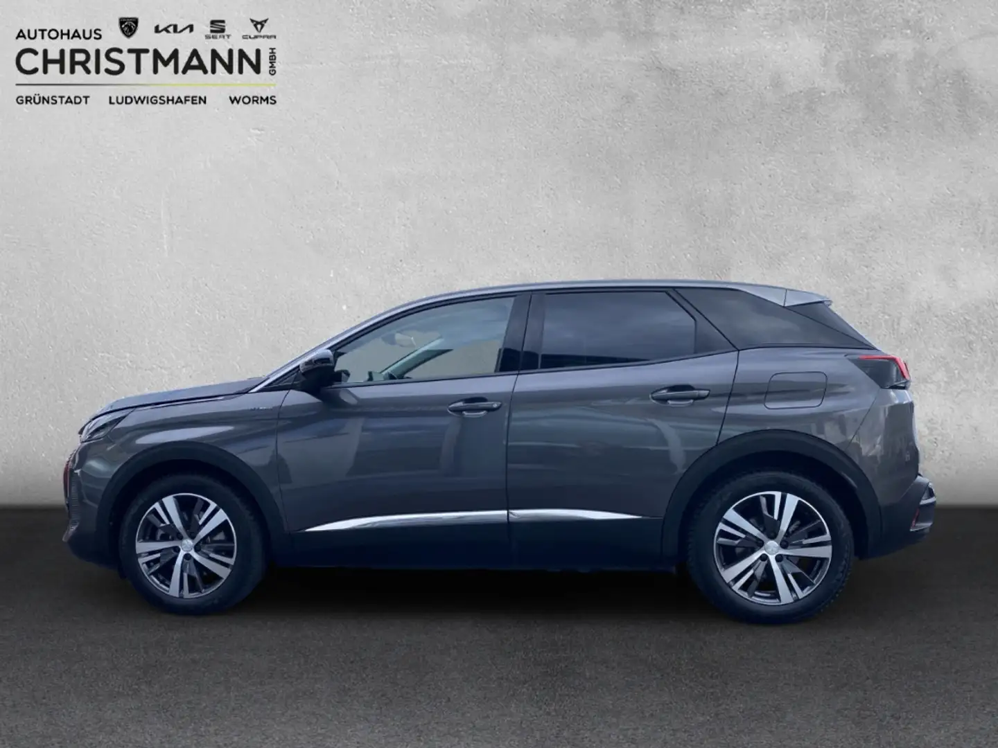 Peugeot 3008 Hybrid 225 Allure 1.6 Plug-In EU6d Navi digitales Grau - 2