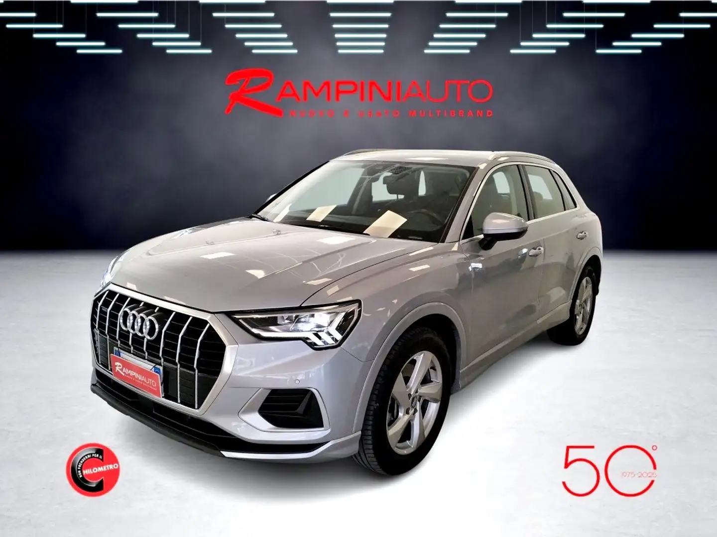 Audi Q3 TDI quattro S tronic 190 Cv Unico Prop. IVA ESPOST Argento - 2