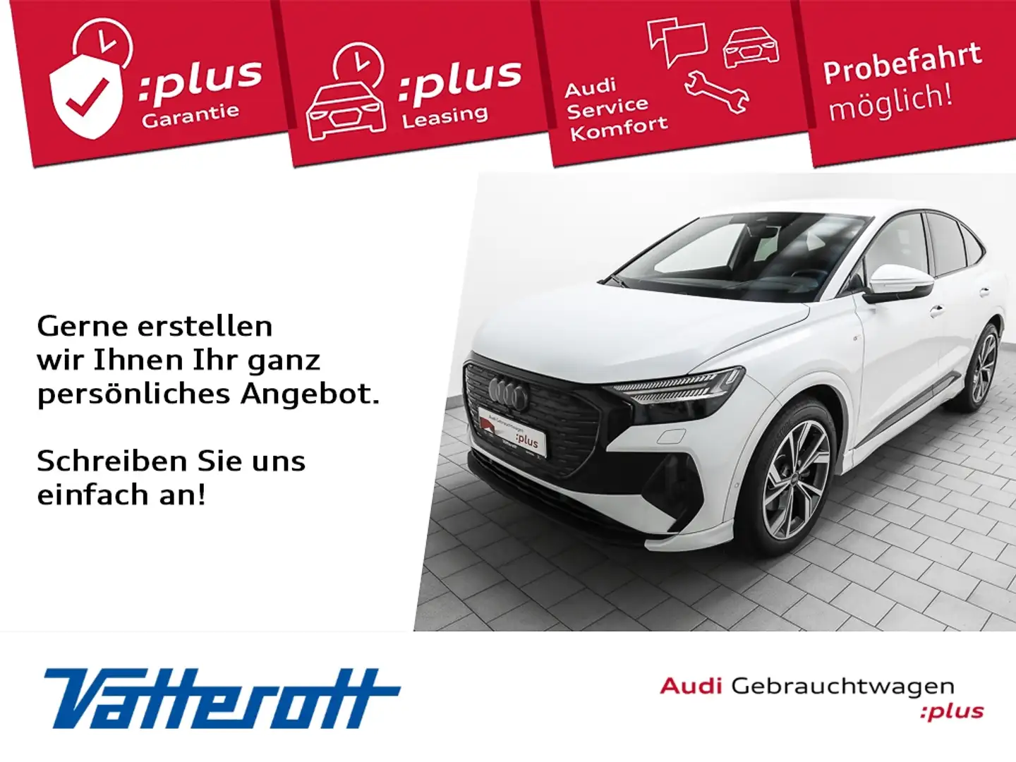 Audi Q4 e-tron Sportback 35 e-tron S line HuD Kamera Weiß - 1