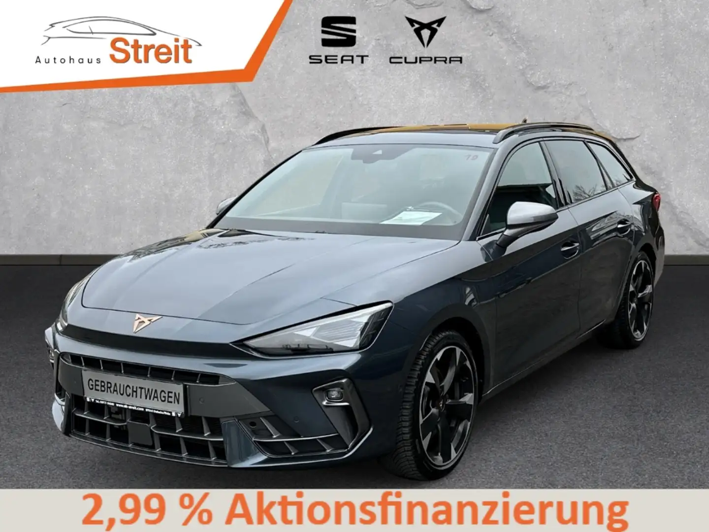 CUPRA Leon SPORTSTOURER 2.0 TDI 7-Gang DSG AHK GJR RFK ACC NA Grau - 1
