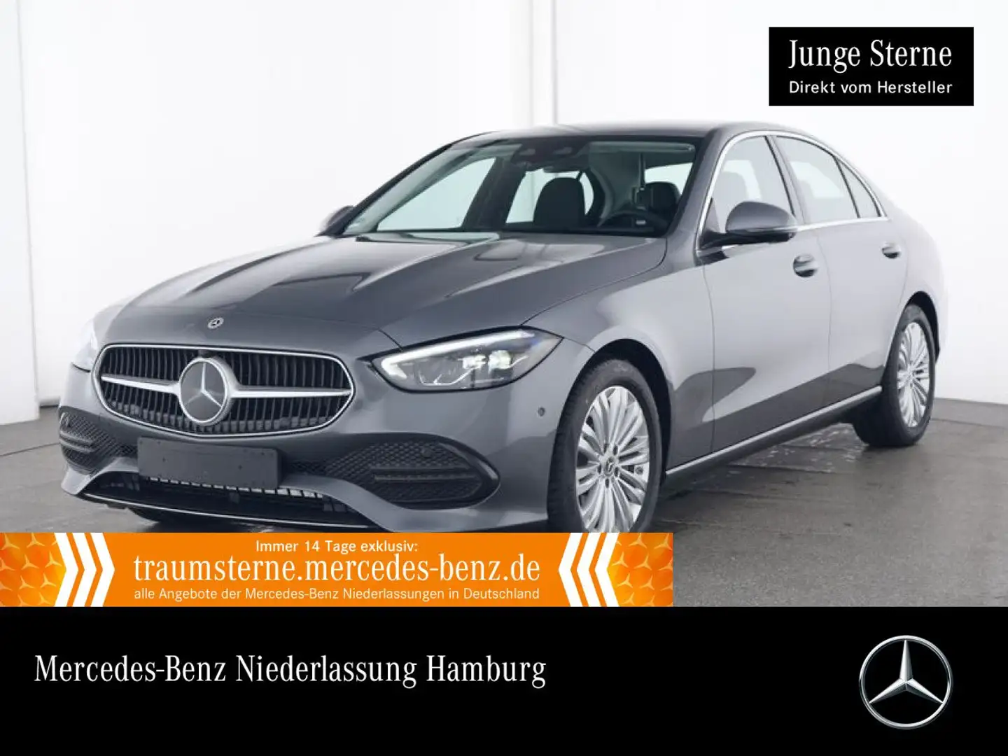Mercedes-Benz C 200 AVANTG+360+AHK+LED+KEYLESS+9G Grau - 1