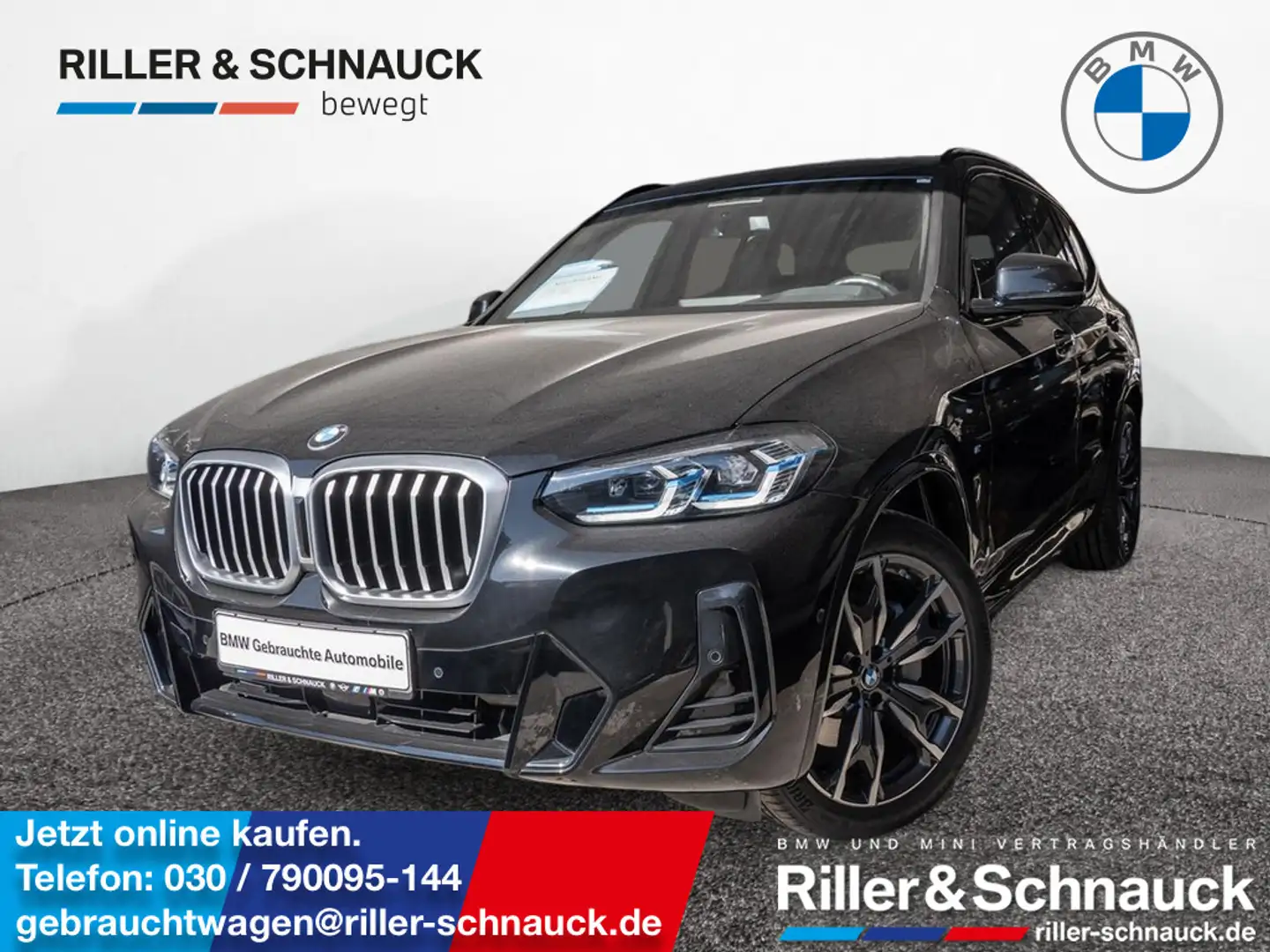 BMW X3 xDrive30i M Sport EURO LASER+STANDHZ+AHK+S Schwarz - 1