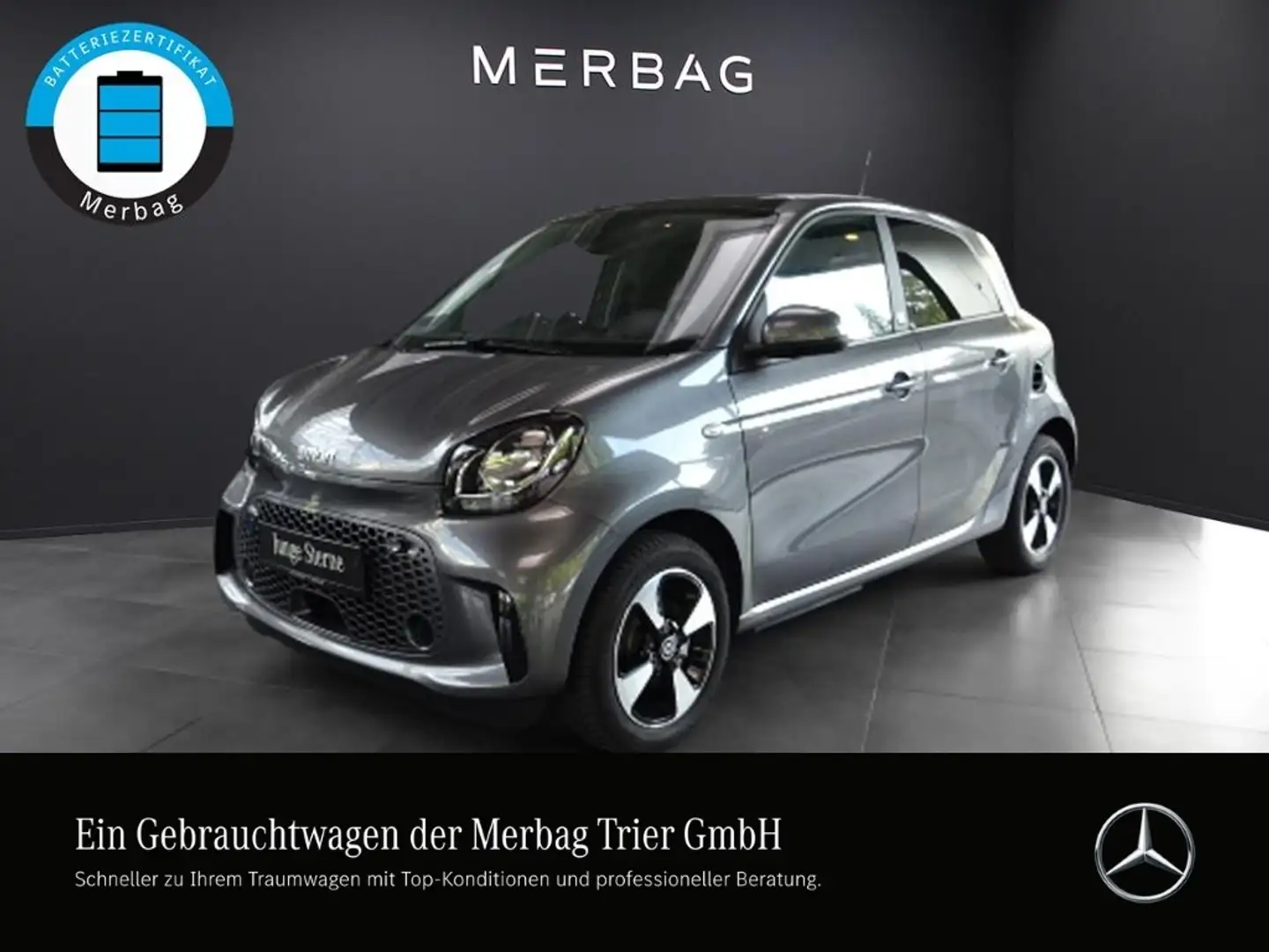 smart forFour EQ  *Panoramadach Sitzheizung Klimaautomatik Grau - 1